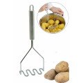 Inox Stainless Metal Potato Masher Puree Maker 27 cm
