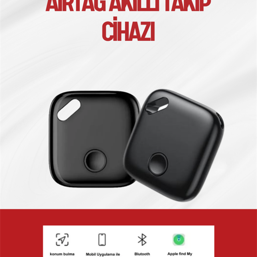 iOS Compatible Smart Tag | Long Battery Life | Smart Tracking Device Integrated with Find My Application