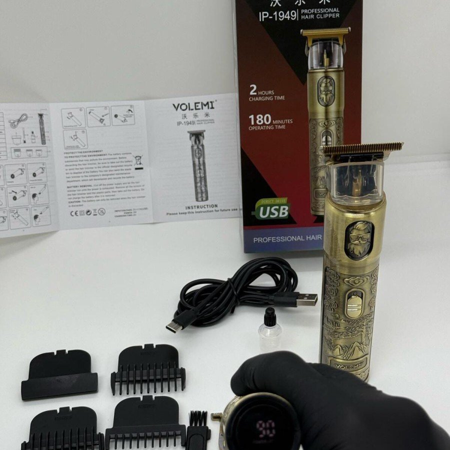 IP-1949 Beard Pre-Laser Body Neck Drawing Personal Care Tools with Charging Indicator Near Zero Shaving