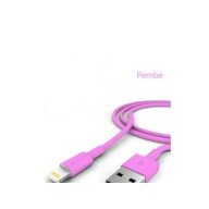 iPhone Charging Data Cable - Pink