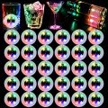 Illuminated Adhesive Coaster Appliance with LED 3 Modes 6 cm Diameter 1 Piece