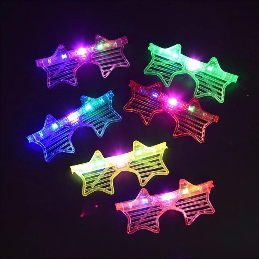 Luminous Star Glasses LED Party Glasses 6 Colors 12 Pieces