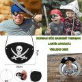 Imported Vinlex Leather Pirate Eye Patch - Elastic & Soft