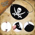 Imported Vinlex Leather Pirate Eye Patch - Elastic & Soft