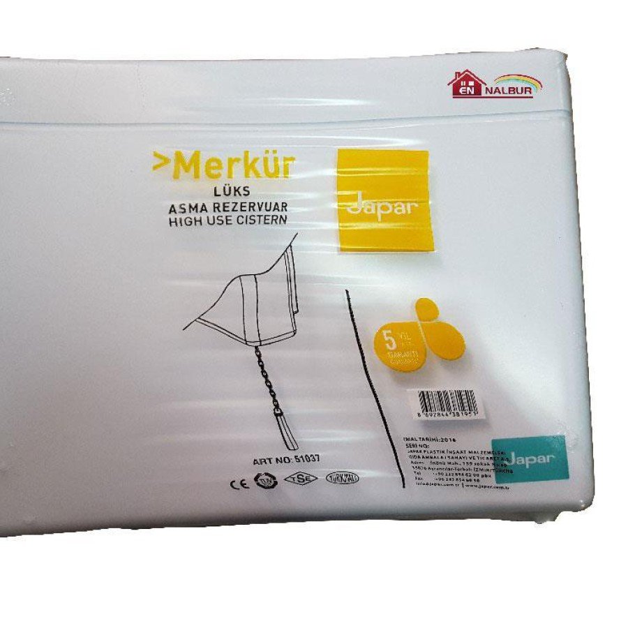 Japar 51037 Mercury Suspended Internal Chain Cistern Japar 51037 Mercury Suspended Internal Chain Cistern