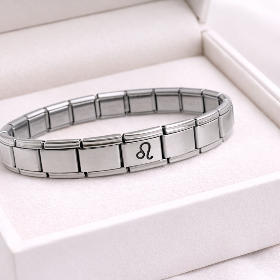 Steel Nomination Bracelet Leo | Stainless Steel Zodiac Sign Bracelet | Powerful and Stylish Design