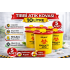 Medical Waste Bucket 10 Liter 5 Pieces Medical Waste Box with Lid Infected Waste Bucket Set