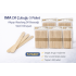 İMA Tongue Stick 50 Pieces Wooden Abeslang Non-Sterile Wooden Tongue Stick 5 Pack