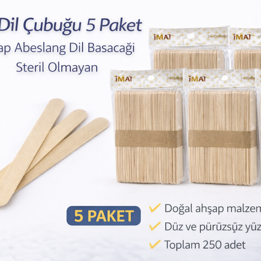 IMA Tongue Stick 50 Pieces Wooden Abeslang Non-Sterile Wooden Tongue Stick 5 Pack IMA Tongue Stick 50 Pieces Wooden Abeslang Non-Sterile Wooden Tongue Stick 5 Pack