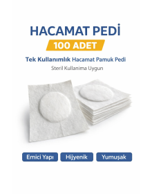Cupping Pads 100 Pieces - Disposable Cupping Cotton Pads Suitable for Sterile Use