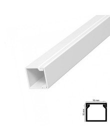 Cable Duct 16x16 mm 2 Meters with Adhesive Tape 6 Pieces