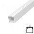 Cable Duct 16x16 mm 2 Meters with Adhesive Tape 6 Pieces