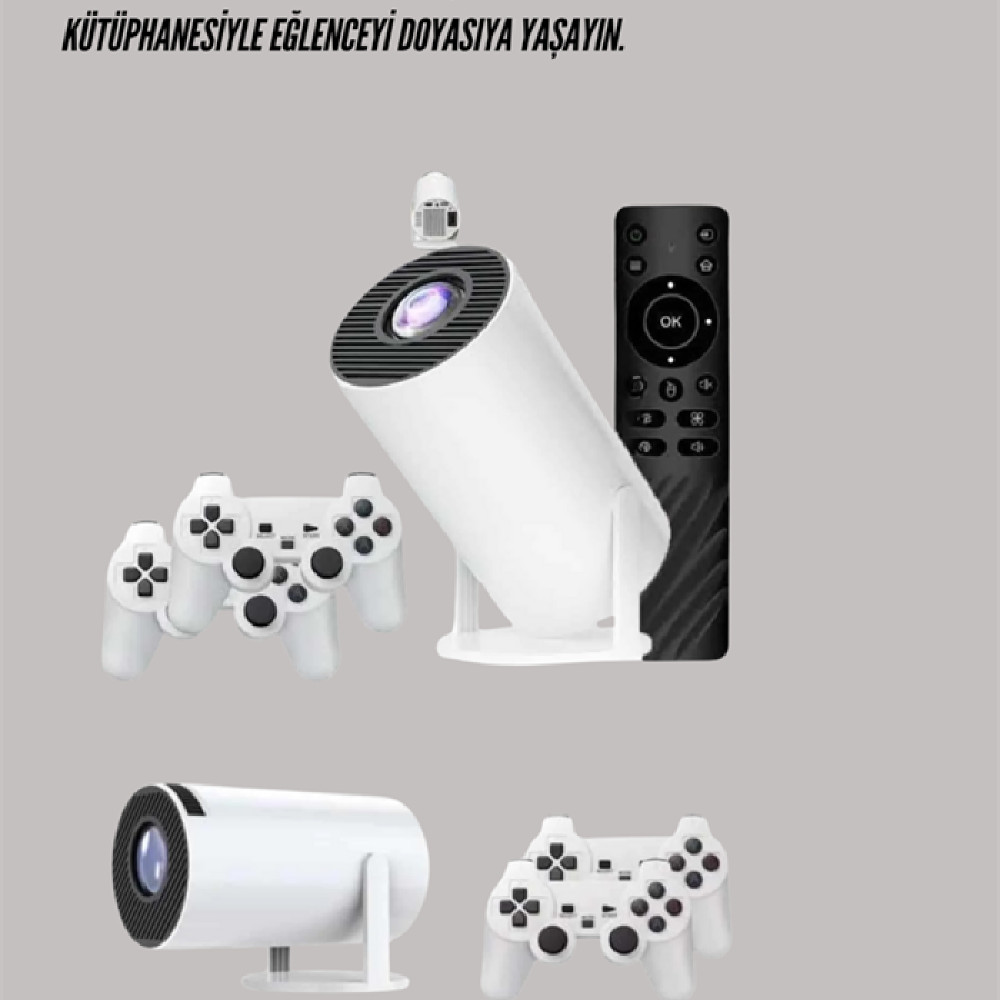 Portable 4K Projection – 4,000 Apps, Wireless Mirroring and Bluetooth 5.0