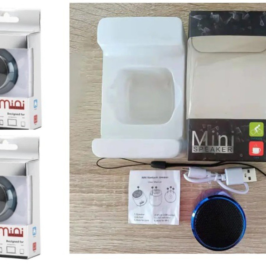 Wireless Bluetooth Speaker - Sound Bomb Set of 2 in One Connection