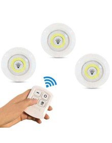 3 LED Lamp Set with Wireless Remote Control
