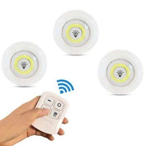 3 LED Lamp Set with Wireless Remote Control