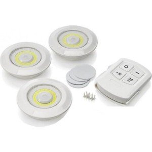 3 LED Lamp Set with Wireless Remote Control