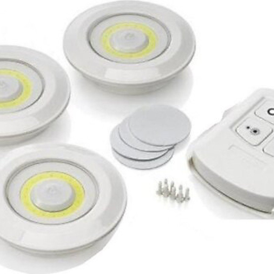 Kablosuz Uzaktan Kumandalı 3lü Led Lamba Seti