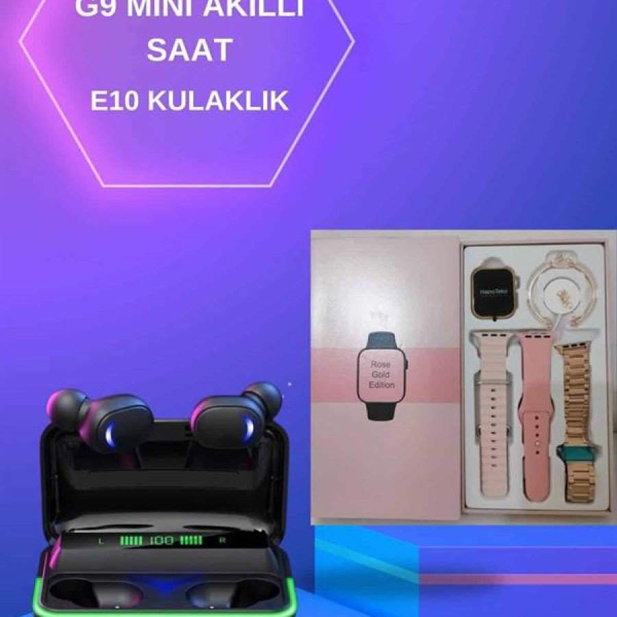 Smart Watch with Bracelet Gift for Women and ANC-enabled Bluetooth Headset with Digital Display