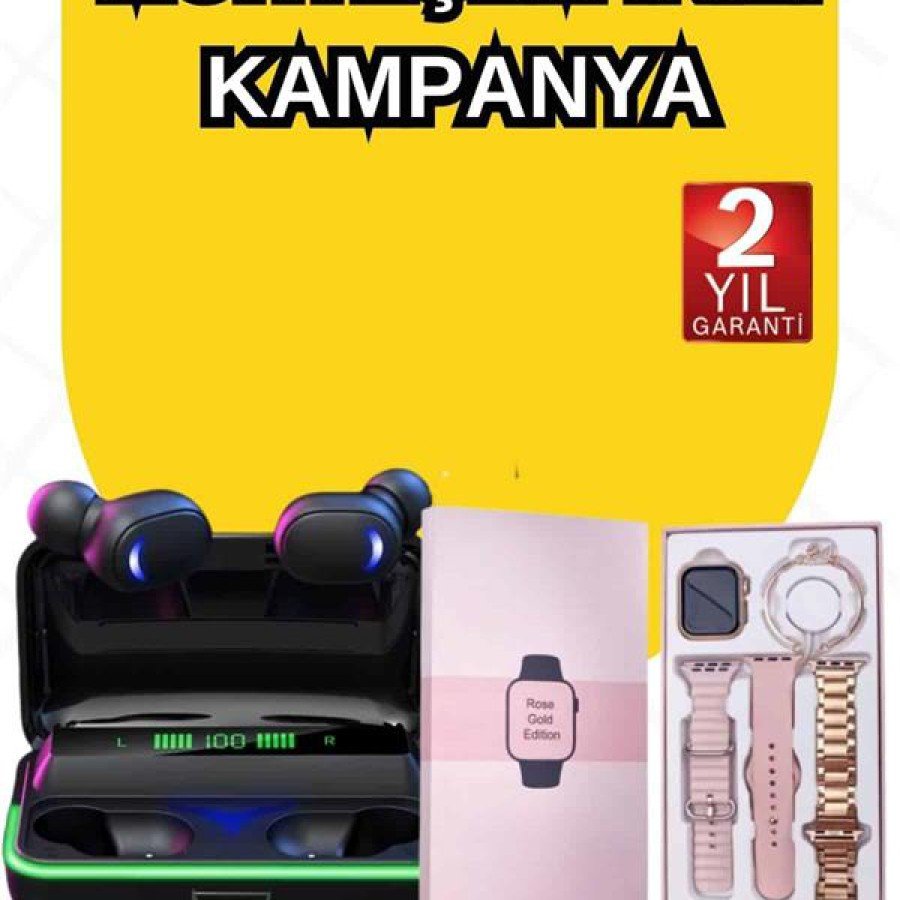 Smart Watch with Bracelet Gift for Women and ANC-enabled Bluetooth Headset with Digital Display