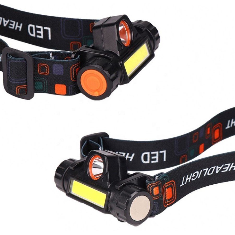 Headlamp - 8 Hours Durable Rechargeable Sensor Magnet - Camping - Fishing - Emergency Flashlight