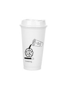 Coffee Cup - White with Lid 473 ml