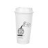 Coffee Cup - White with Lid 473 ml