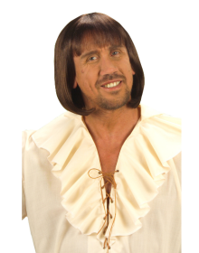 Brown Color Short Medieval Wig for Men