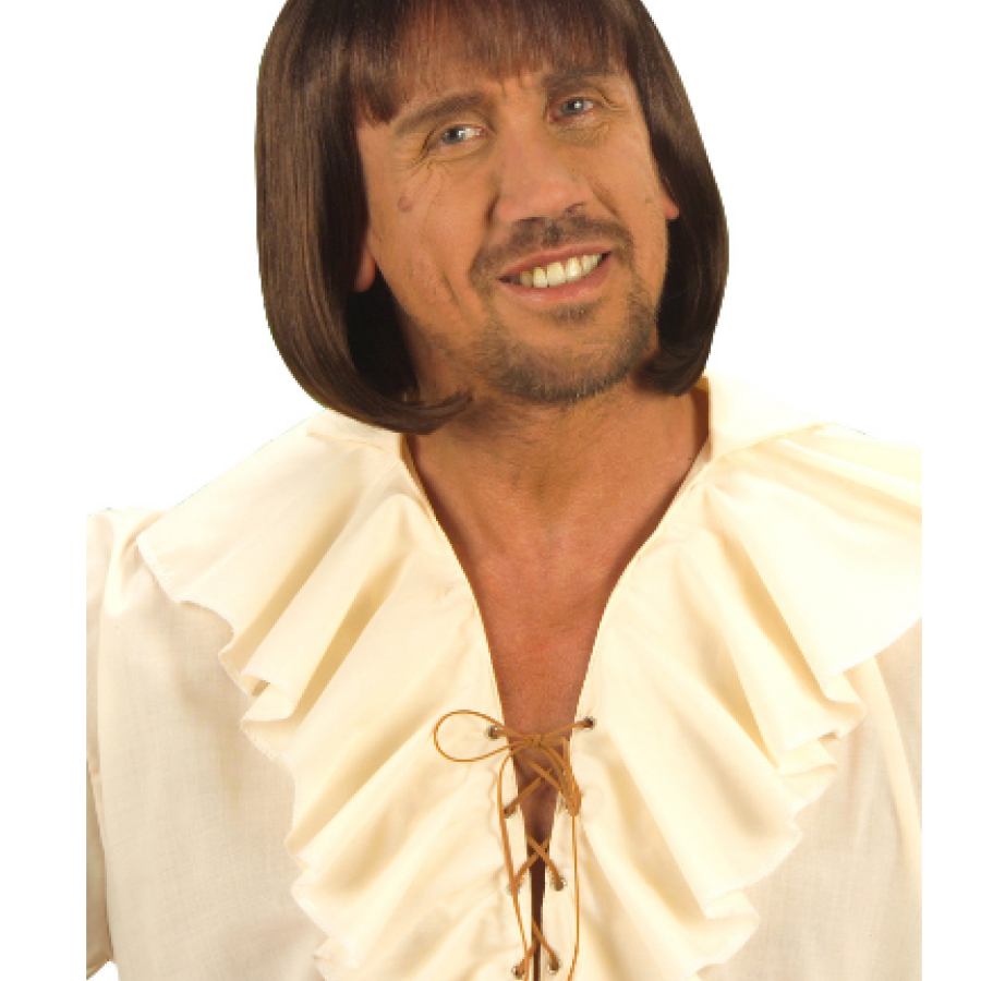 Brown Color Short Medieval Wig for Men