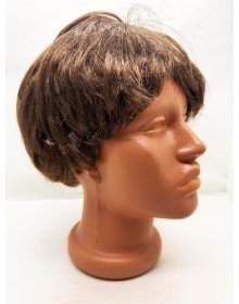 Brown Color Short Cut Men's Wig With Lining