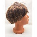Brown Color Short Cut Men s Wig With Lining