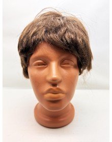 Brown Color Short Cut Men's Wig With Lining