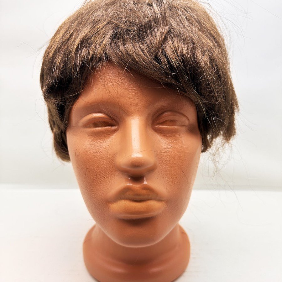Brown Color Short Cut Men s Wig With Lining