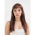 Brown Color Long Straight Party Wig - Long Brown Wig