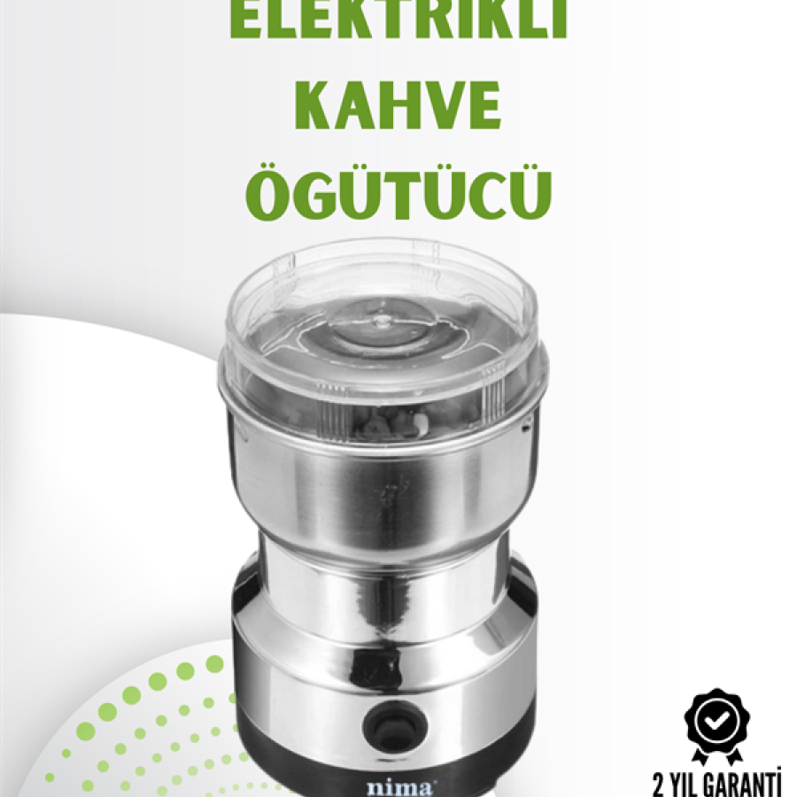 Coffee and Spice Grinder | Compact, Lightweight, Fast Grinding, Transparent Cover, Easy to Use