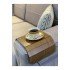 Brown Sofa Edge Wooden Anti-Slip Tray
