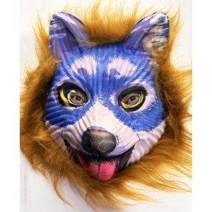Brown Hair Blue Face Cute Dog Mask 30 No Brown Hair Blue Face Cute Dog Mask 30 No
