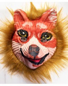Brown Haired Plush Fox Mask Mega Plush 24 No