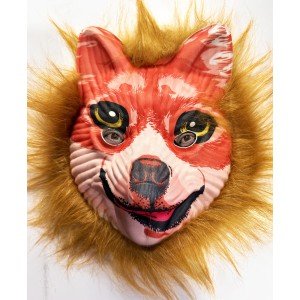 Brown Haired Plush Fox Mask Mega Plush 24 No Brown Haired Plush Fox Mask Mega Plush 24 No
