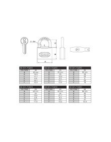 Kale 20 mm Yellow Brass Padlock KD-001/10-220