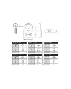 Kale 25 mm Gray Padlock KD-001/10-125 Kale 25 mm Gray Padlock KD-001/10-125