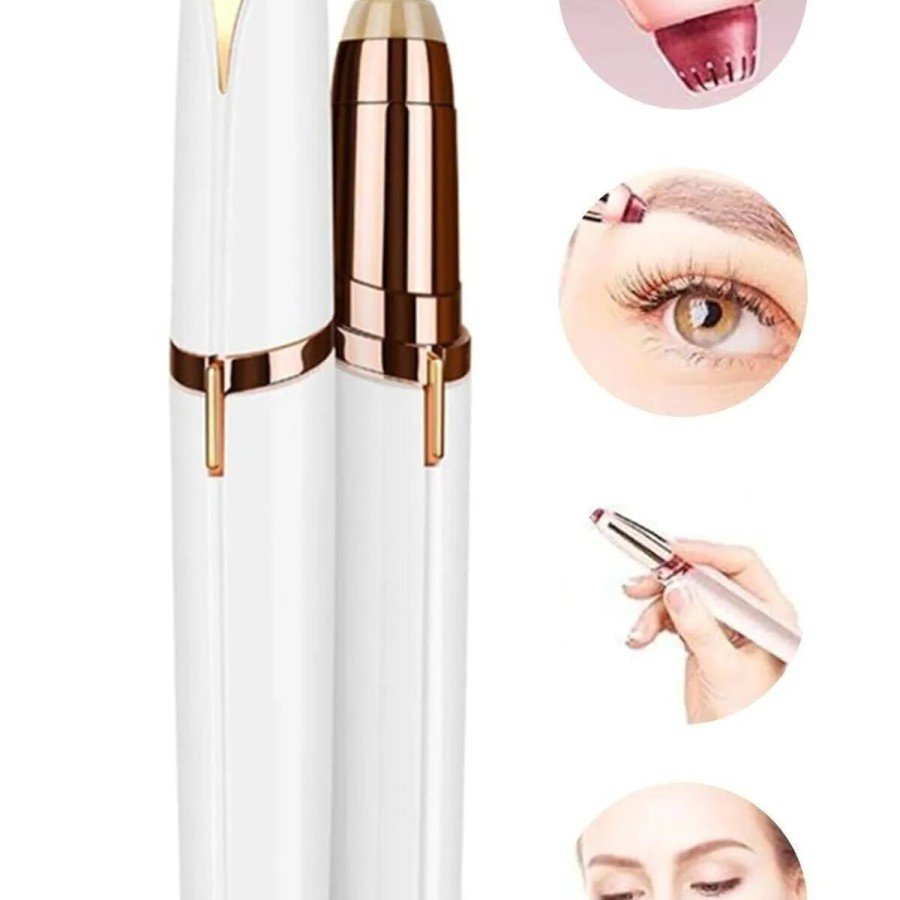 Pen Type Portable Fine Tip Hair Remover for Face Eyebrow Mustache Epilation Device (Battery Included) Pen Type Portable Fine Tip Hair Remover for Face Eyebrow Mustache Epilation Device (Battery Included)