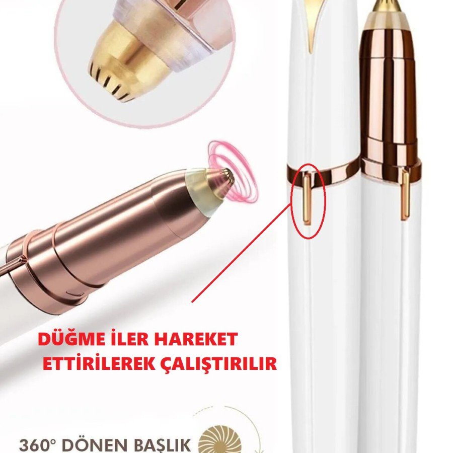 Pen Type Portable Fine Tip Hair Remover for Face Eyebrow Mustache Epilation Device (Battery Included) Pen Type Portable Fine Tip Hair Remover for Face Eyebrow Mustache Epilation Device (Battery Included)