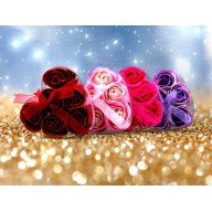 Rose Shaped Soap with Heart Box Rose Shaped Soap with Heart Box