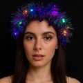 Heart Tassel Night Glow 3 Mode LED Light Crown Purple Color