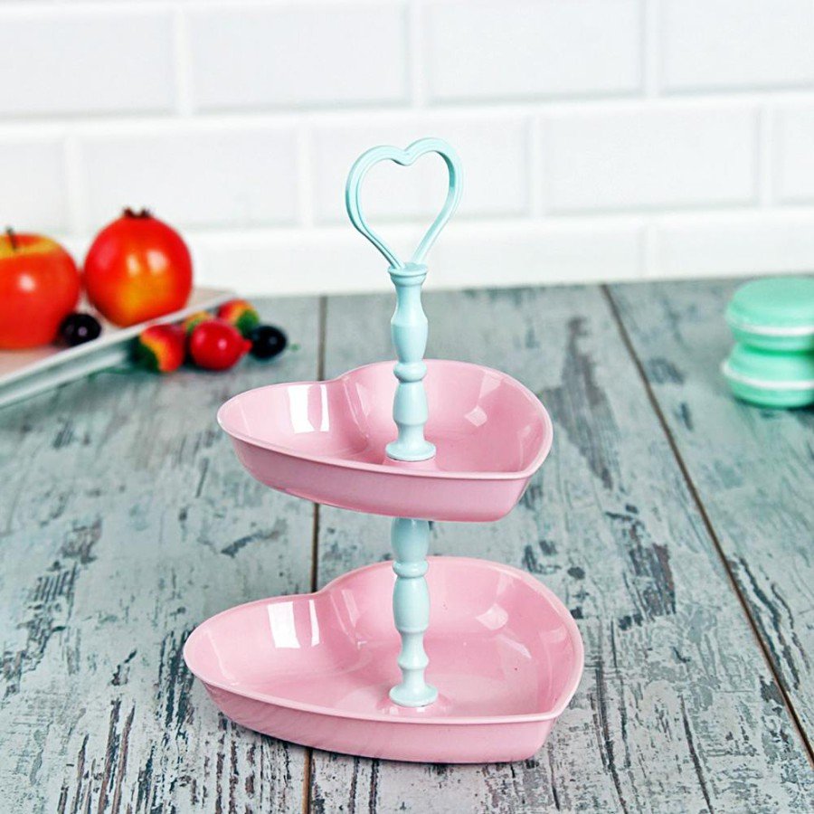 Heart Snack Bowl 2 Tiers