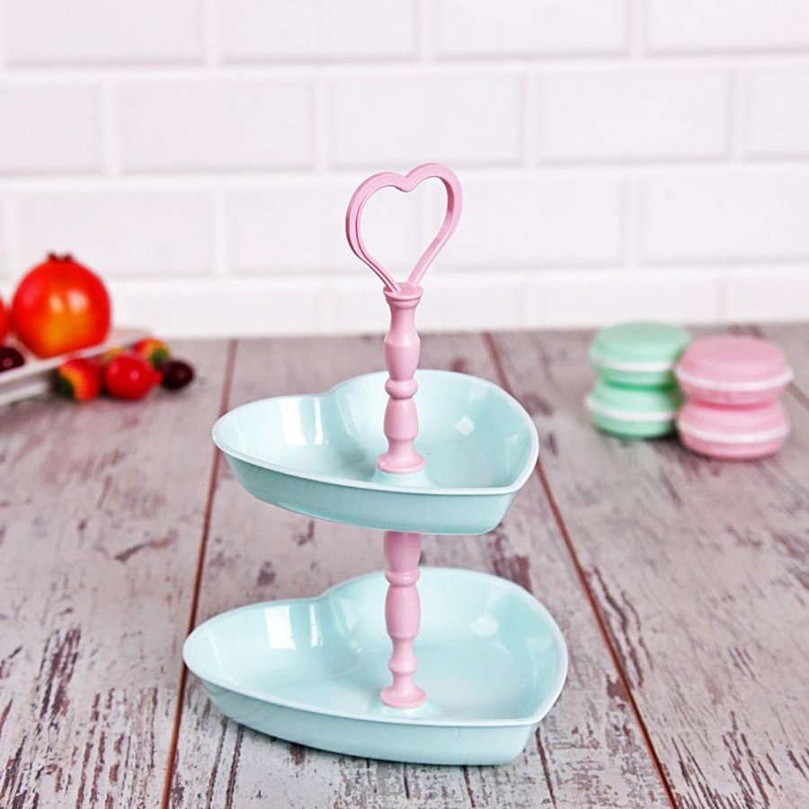 Heart Snack Bowl 2 Tiers