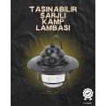 Retro LED Lantern for Camping and Gardening – Warm Light, Long-Lasting Battery