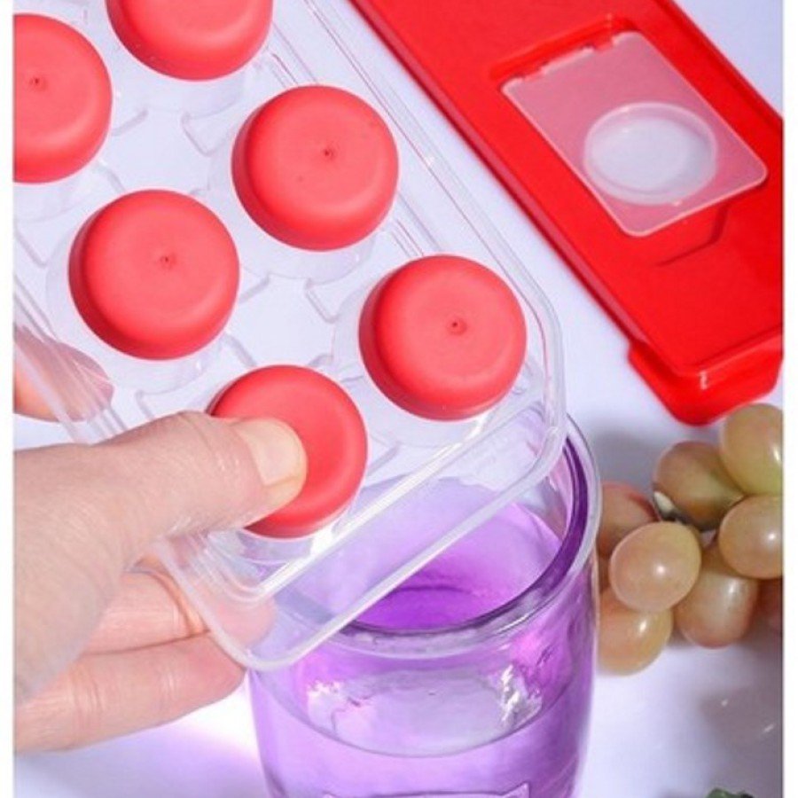 Ice Tray with Lid Non-Stick - Easy to Remove with Finger Ice Tray with Lid Non-Stick - Easy to Remove with Finger