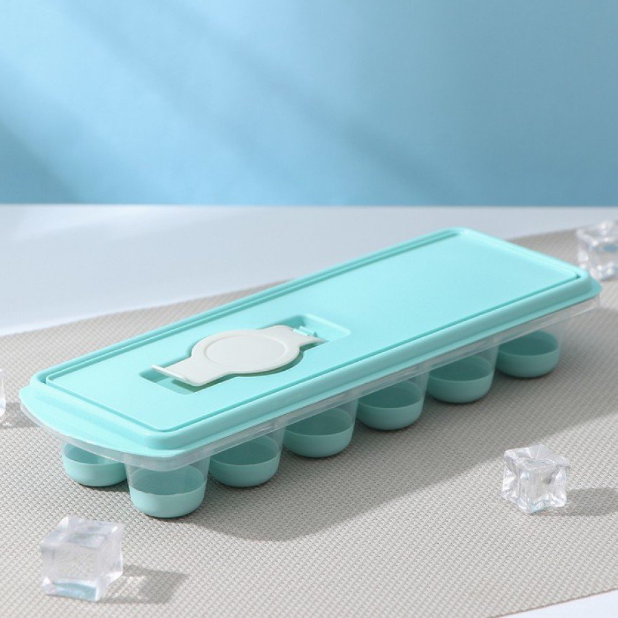 Ice Tray with Lid Non-Stick - Easy to Remove with Finger Ice Tray with Lid Non-Stick - Easy to Remove with Finger